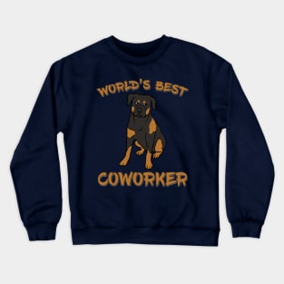 Rottweiler World's Best Coworker WFH Crewneck Sweatshirt
